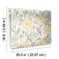 NuWallpaper Jen Hewett Poppy Field Peel & Stick Wallpaper