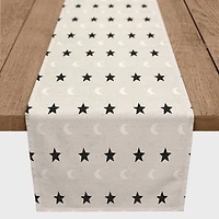 72" Moon And Stars Poly Twill Table Runner