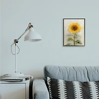 Stupell Industries Sunflower Summer Bloom with Stalk Framed Wall Art