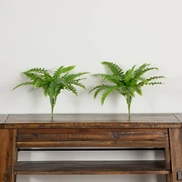 19" UV-Resistant Artificial Boston Ferns, 2ct.