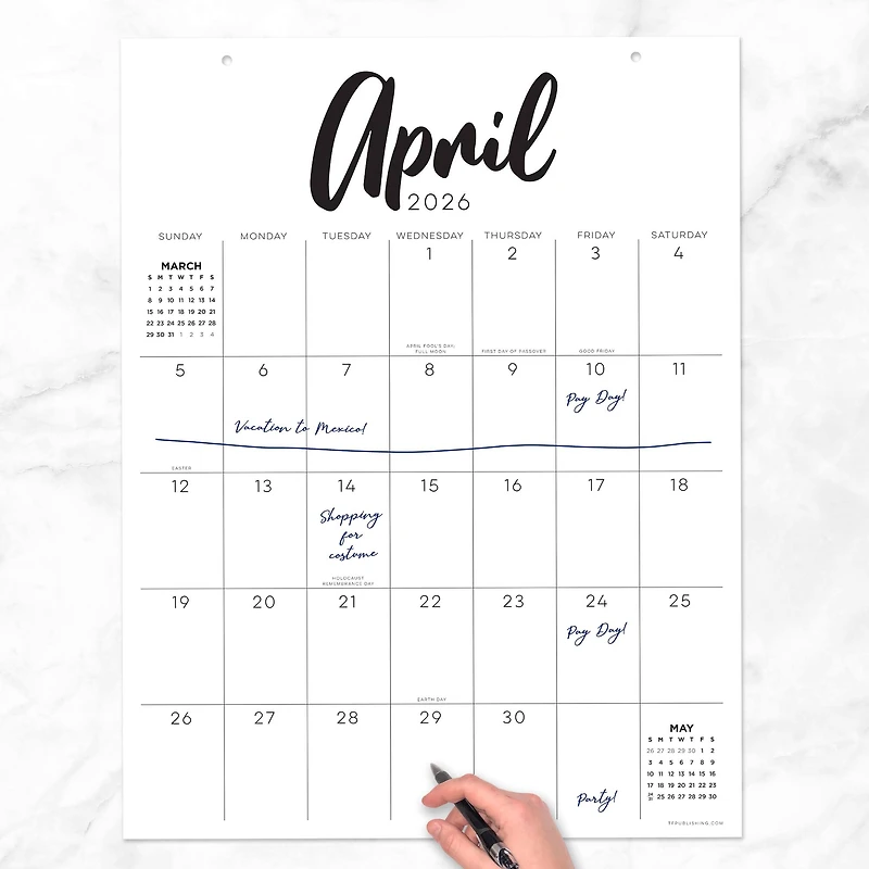 2026 Large Art Poster Wall Calendar