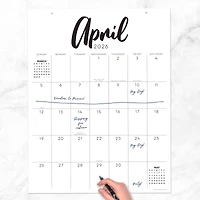 2026 Large Art Poster Wall Calendar