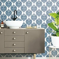 RoomMates Hygge Fern Damask Peel & Stick Wallpaper