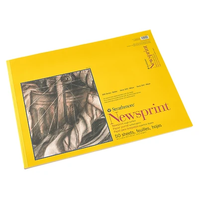 Strathmore® 300 Series Newsprint Paper Pad, 18" x 24"