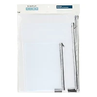 Mixed Gray Mesh Zipper Pouches by Simply Tidy®, 3ct.