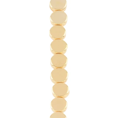 Gold Disc Beads, 6.5mm by Bead Landing™
