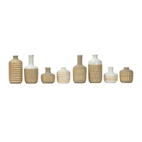 Hello Honey® Stoneware Vases with Gold Pattern Set