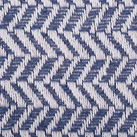 DII® French Blue Herringbone Chevron Throw