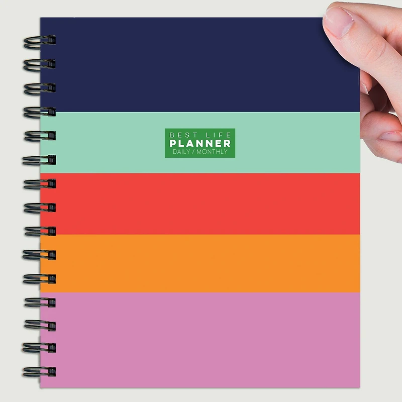 Striped Daily Monthly Luxe Planner