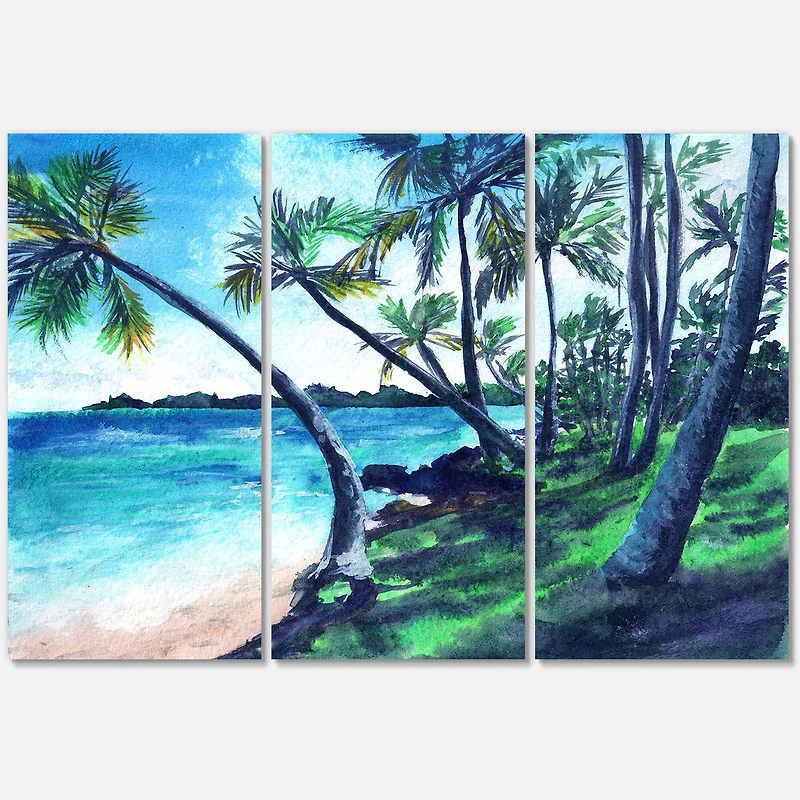 Designart - Tropical Beach In Summer Paradise