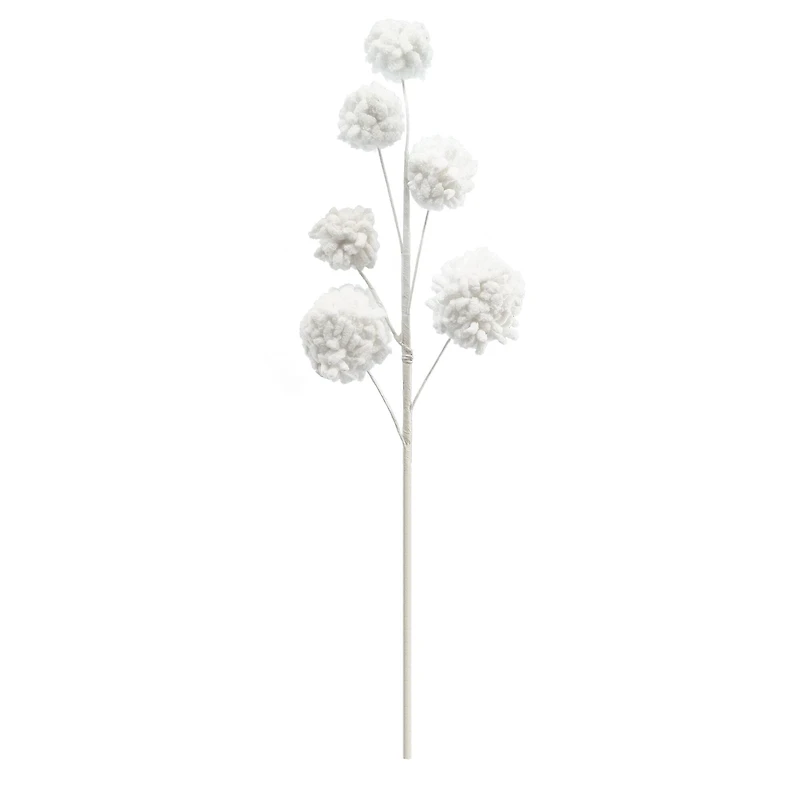 27" White Pom Pom Stem by Ashland®