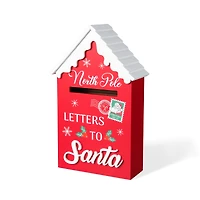 Glitzhome® 14" Christmas Wooden Mailbox Table Décor