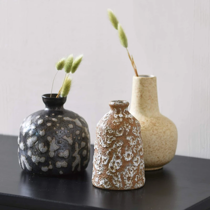 Hello Honey® Reactive Glaze Ceramic Vase Set