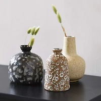 Hello Honey® Reactive Glaze Ceramic Vase Set