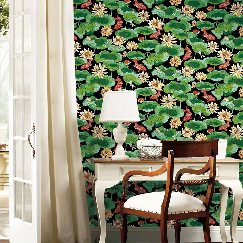 RoomMates Lotus Lake Peel & Stick Wallpaper