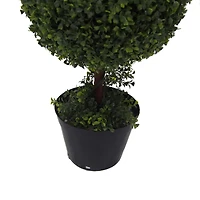 4ft. Artificial Triple Ball Green Boxwood Topiary