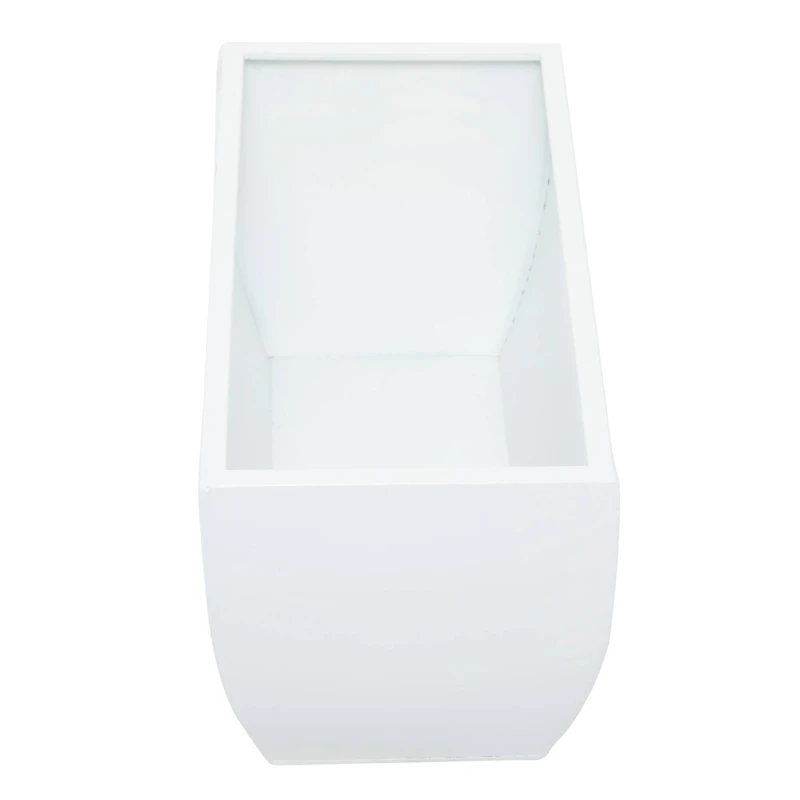 White Modern Planter, Set of 3" 20", 18", 16"