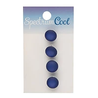 Spectrum Cool 7/16" Royal Blue Shank Buttons, 4ct.