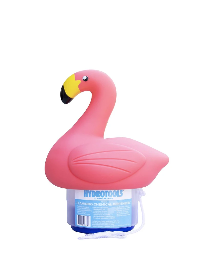Swimline 12" Pink Flamingo Floating Pool Chlorine Dispenser