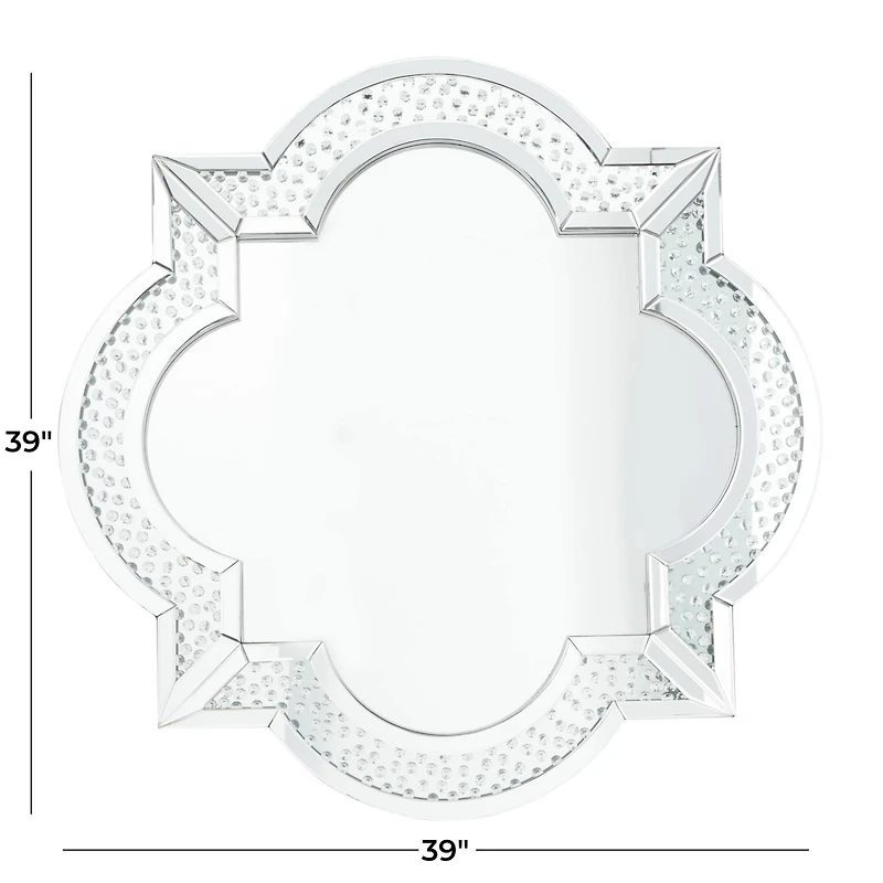 Silver Glam Wall Mirror, 39" x 2" x 39"