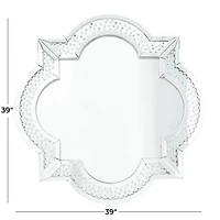 Silver Glam Wall Mirror, 39" x 2" x 39"