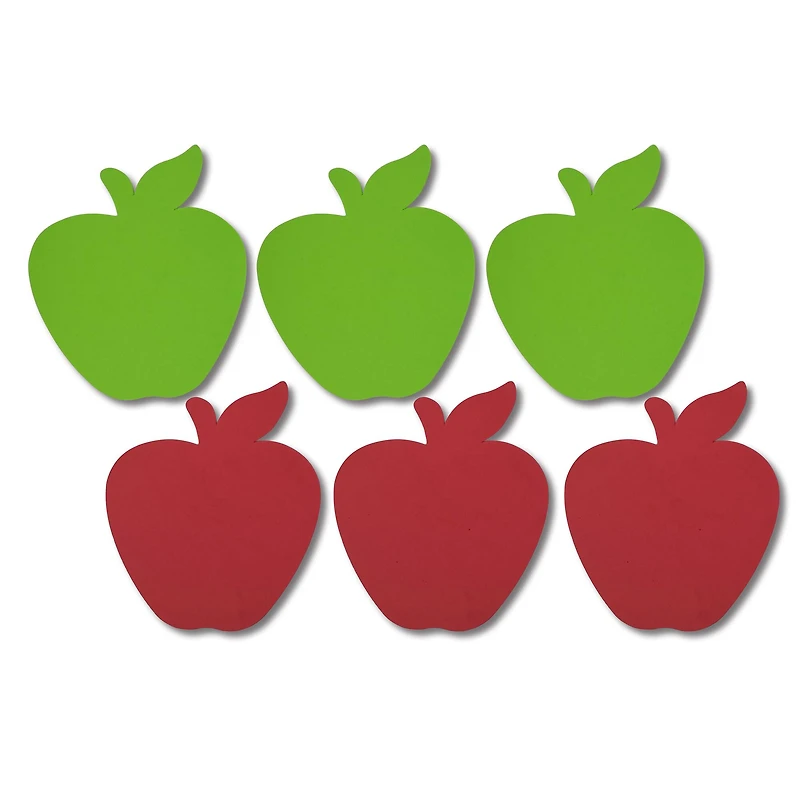 6.5" Red & Green Apple Foam Shapes, 35ct. by Creatology™