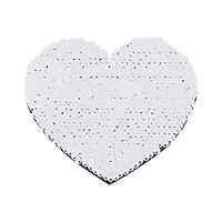 Craft Express Sublimation Heart Shaped Sequin Patches