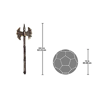 Design Toscano Violet-le-Duc Medieval Double-Sided Cast Iron Display Battle Axe