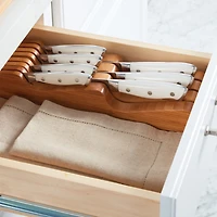 Sabatier 7-Slot Bamboo In-Drawer Knife Organizer