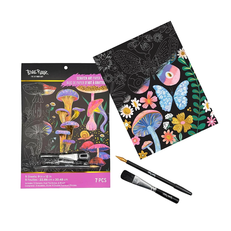 Brea Reese™ 9" x 12" Spring Sightings Scratch Art Paper Pad