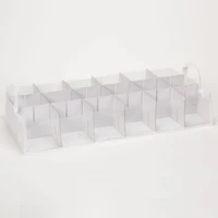 Household Essentials Red & Green Ornament Storage Box with Window