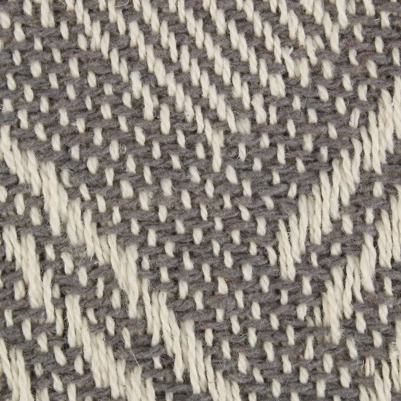 DII® Gray Basket Weave Woven Throw