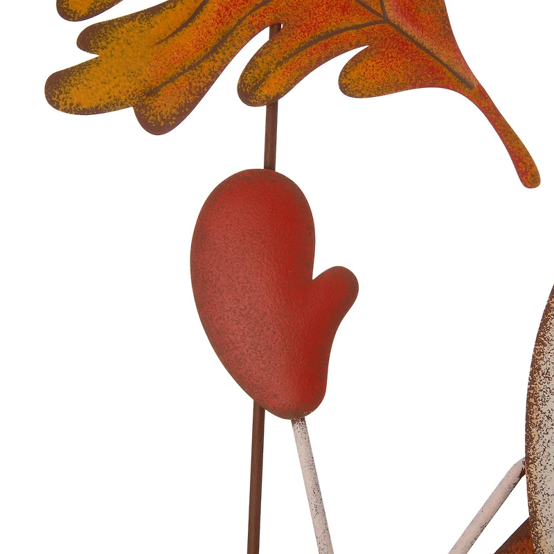 48" GlitzHome® Metal Gnome Standing Décor