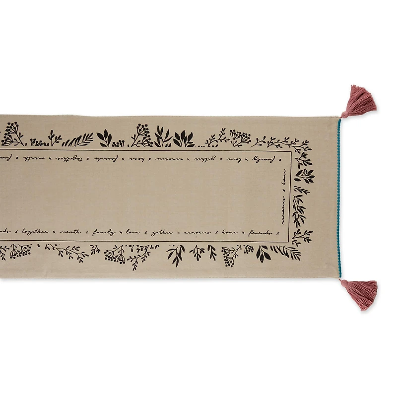 DII® 72" Gather Together Embellished Table Runner