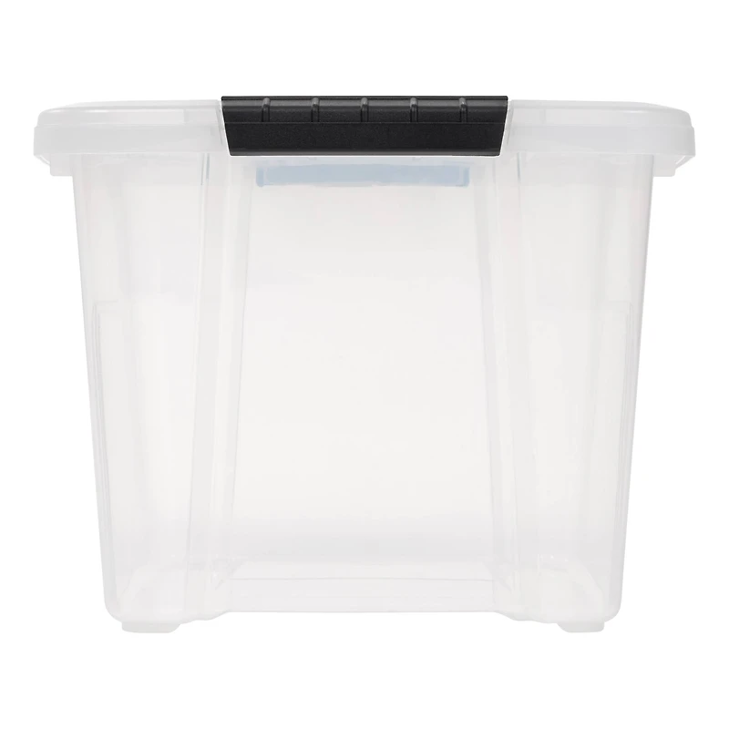 IRIS® 20.5qt. Buckled Clear Boxes with Clear Buckle Lids, 6ct.