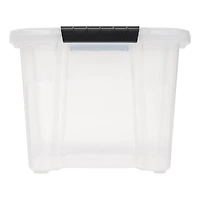 IRIS® 20.5qt. Buckled Clear Boxes with Clear Buckle Lids, 6ct.