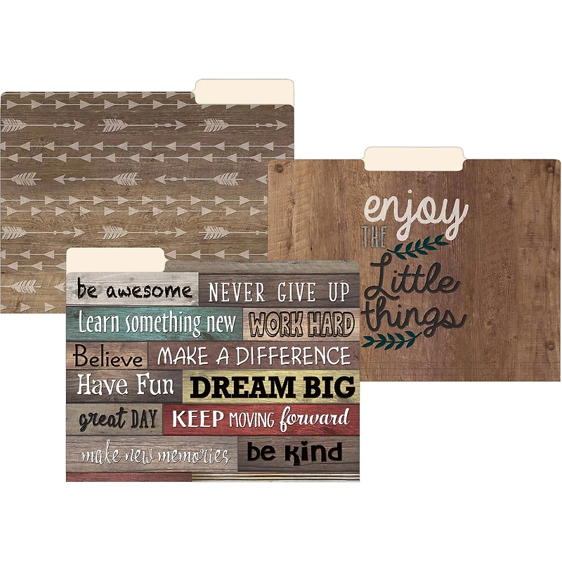 Teacher Created Resources Farmhouse Chic File Folders, 2 Packs of 12