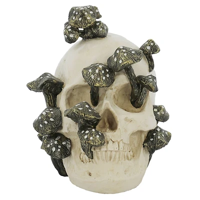 6.5" Mushroom-Covered Skull Tabletop Décor by Ashland®