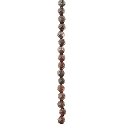 12 Pack: Red Silverite Tiger's Eye Faceted Round Beads by Bead Landing™, 6mm
