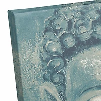 Teal & Cream Buddha Canvas Wall Art