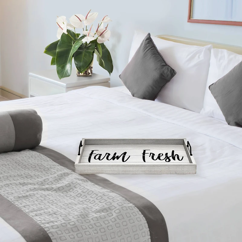 Elegant Designs™ 15.5" Farm Fresh Serving Tray with Handles