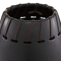 Set of 2 Black Stoneware Modern Vase, 16", 13"