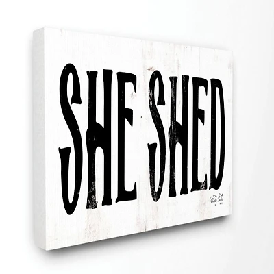 Stupell Industries She Shed Canvas Wall Art