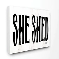 Stupell Industries She Shed Canvas Wall Art