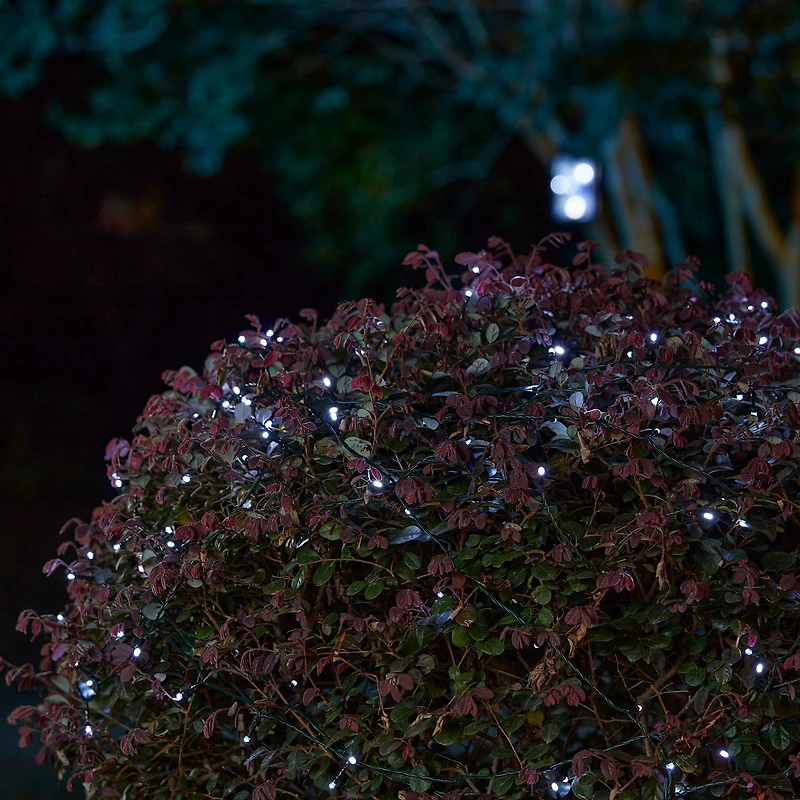 Glitzhome® 72ft. 200ct. LED Solar String Light with 200 LED Lights, 2ct.