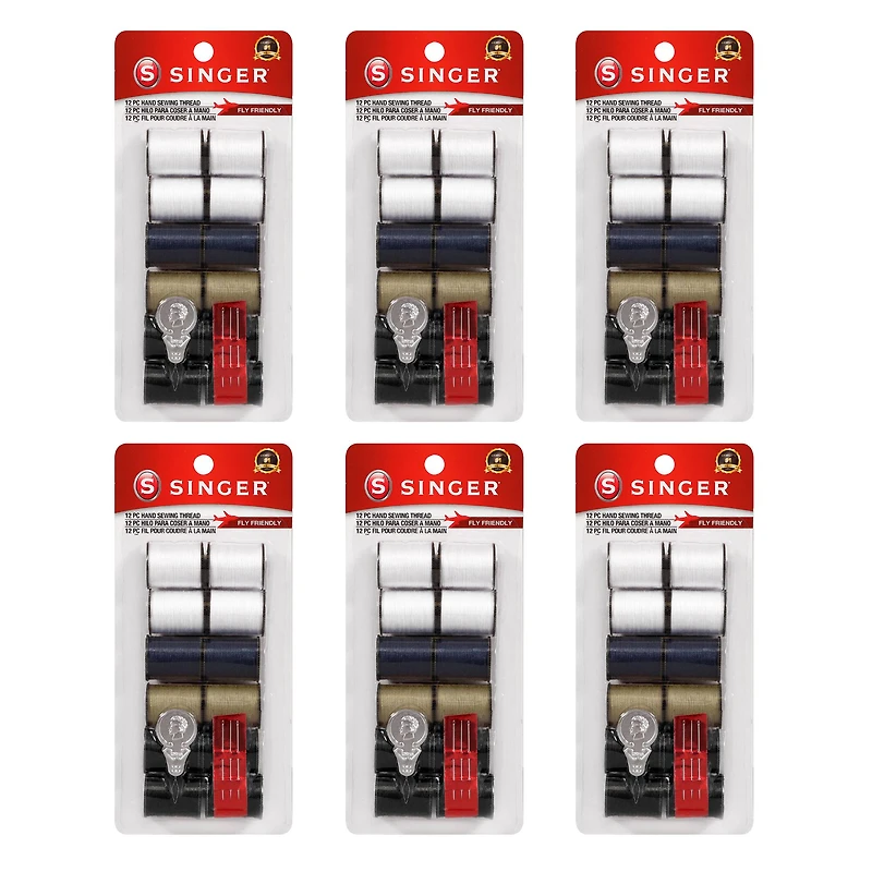 SINGER® Neutral Basics Hand Sewing Polyester Thread Spools, 12ct.