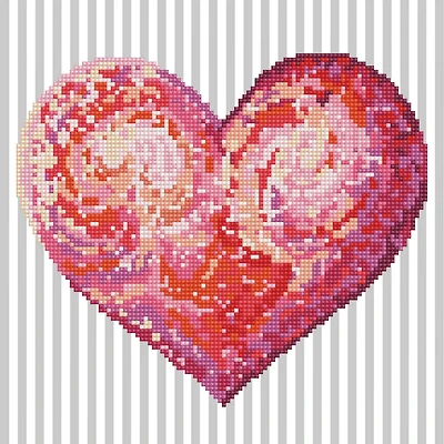 Diamond Dotz® Intermediate Heartfelt with Frame Diamond Painting Kit