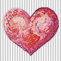 Diamond Dotz® Intermediate Heartfelt with Frame Diamond Painting Kit