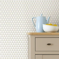 RoomMates 3D Petite Hexagons Peel & Stick Wallpaper