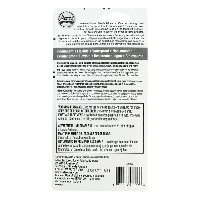 Aleene's® 1.5oz. Permanent Mixed Media Adhesive